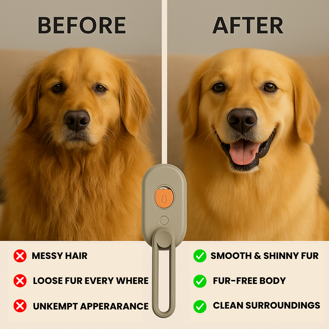 Steam Dog Comb - Professional Pet Grooming Tool for Detangling & Smoothing