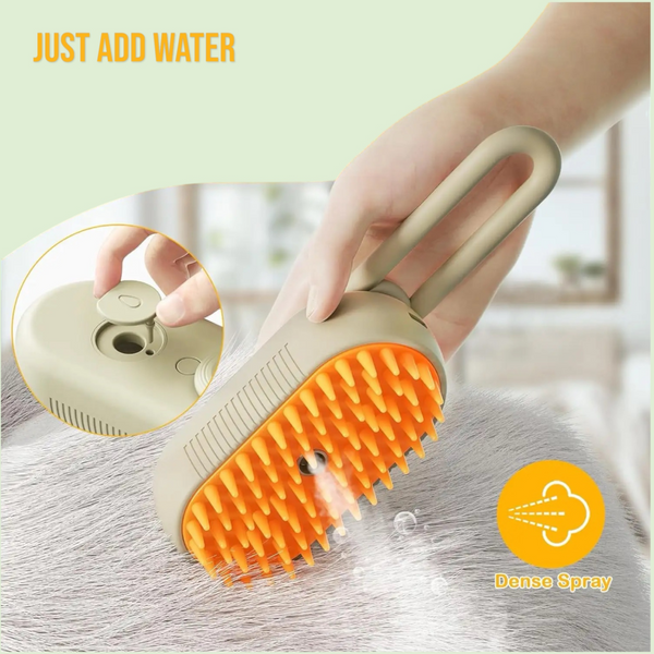 Steam Dog Comb - Professional Pet Grooming Tool for Detangling & Smoothing
